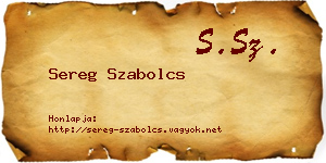 Sereg Szabolcs névjegykártya